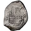 Image 1 : Mexico City, Mexico, cob 8 reales, Philip IV, assayer P, NGC XF details / saltwater damage / Concepc