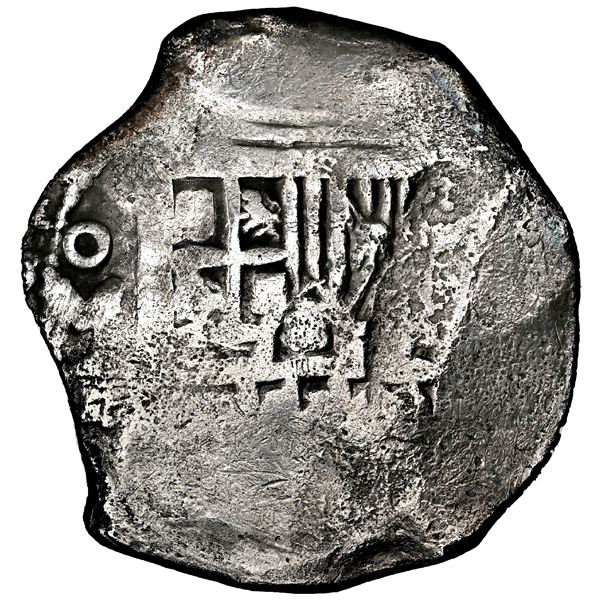 Mexico City, Mexico, cob 8 reales, Philip IV, assayer not visible (P), NGC VF details / sea salvaged