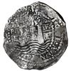 Image 1 : Potosi, Bolivia, cob 8 reales, 1652 E post-transitional (Transitional Type VIII/B), 1-PH-6 at top, e