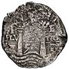 Image 1 : Potosi, Bolivia, cob 4 reales, 1653 E, NGC VF details / sea salvaged / Capitana (Shipwreck Blue Labe
