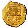 Image 1 : Bogota, Colombia, gold cob 2 escudos, Philip IV, assayer R below domination II to right (mintmark NR