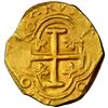 Image 2 : Bogota, Colombia, gold cob 2 escudos, Philip IV, assayer not visible (R below domination II to right