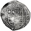 Image 1 : Potosi, Bolivia, cob 8 reales, 1649 Z, with crowned-L countermark on cross, NGC VF details / saltwat