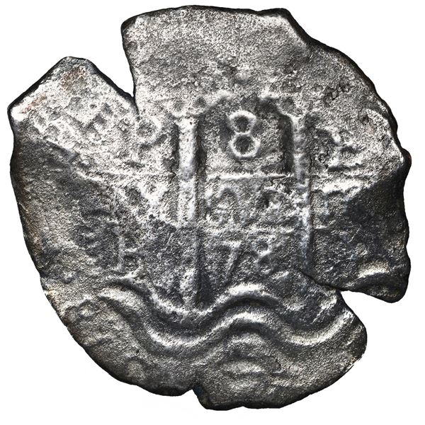 Potosi, Bolivia, cob 8 reales, 1678 E.