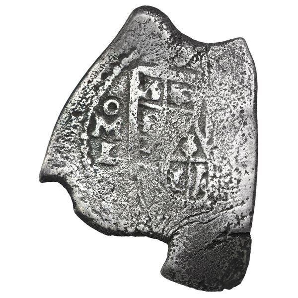 Mexico City, Mexico, cob 4 reales, Charles II, assayer L.