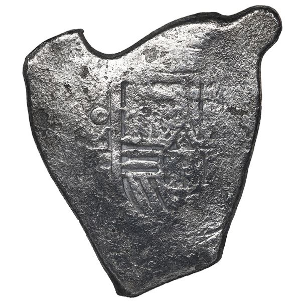 Mexico City, Mexico, cob 8 reales, Charles II, assayer L.