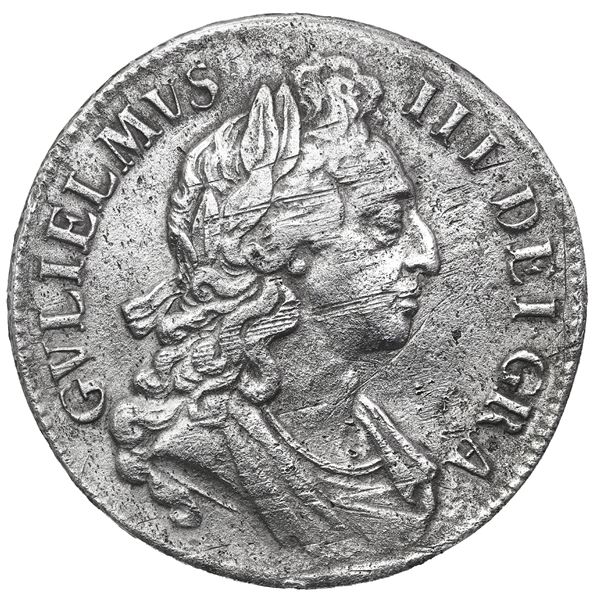 Great Britain (London, England), crown, William III, 1696, edge-lettering OCTAVO.