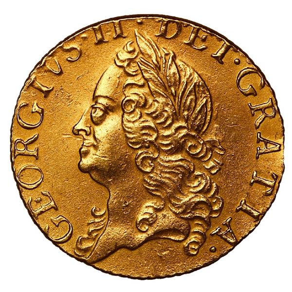 Great Britain (London, England), gold 1/2 guinea, George II, 1759.