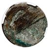 Image 2 : Encrusted clump of two coins, NGC SS Central America Shipwreck Label.