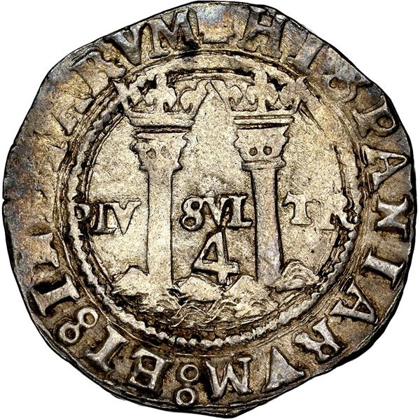 Mexico City, Mexico, 4 reales, Charles-Joanna, "Late Series," assayer O to right, mintmark oM to lef