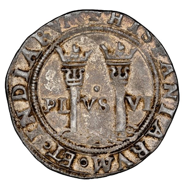 Mexico City, Mexico, 1 real, Charles-Joanna, "Late Series," assayer O to left, mintmark M to right (