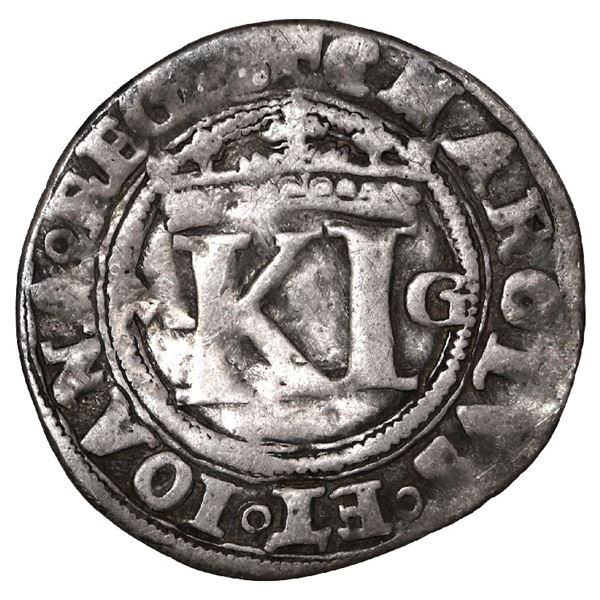 Mexico City, Mexico, 1/2 real, Charles-Joanna, "Late Series," assayer G to right, mintmark M to the