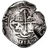 Image 2 : Mexico City, Mexico, cob 8 reales, Philip III, assayer F, INDIARVN, figure-8 stops in legends (pre-d