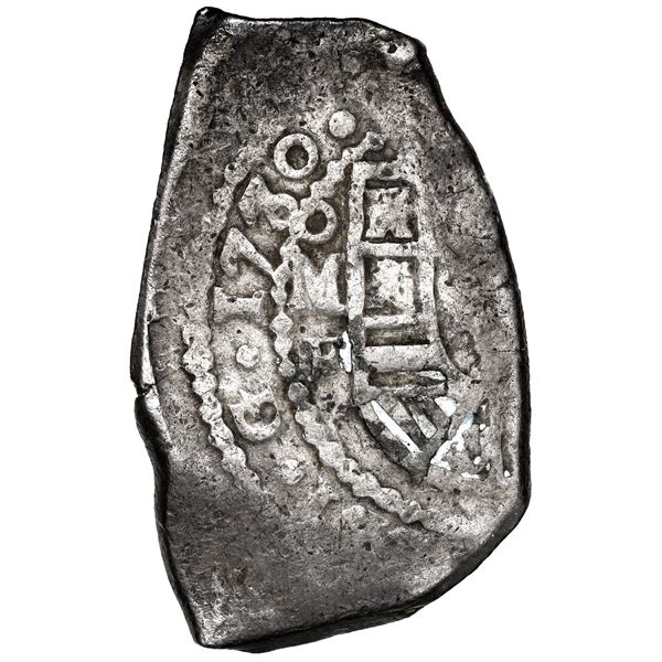 Mexico City, Mexico, cob 8 reales, 1730 F.