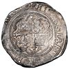 Image 2 : Mexico City, Mexico, cob 4 reales, Philip II, assayer O below denomination o-IIII to left, mintmark 