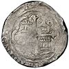 Image 2 : Mexico City, Mexico, cob 8 reales, Philip II, assayer F, figure-8 stops in legends, NGC XF 45.