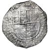 Image 1 : Potosi, Bolivia, cob 8 reales, Philip III, assayer R (curved leg).