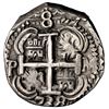 Image 2 : Potosi, Bolivia, cob 8 reales Royal (galano), 1738 M, NGC AU 55, rare, finest known in NGC census.