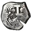 Image 2 : Potosi, Bolivia, cob 8 reales, 1754 q/C, rare, with Guatemala sun-over-mountains countermark (Type I