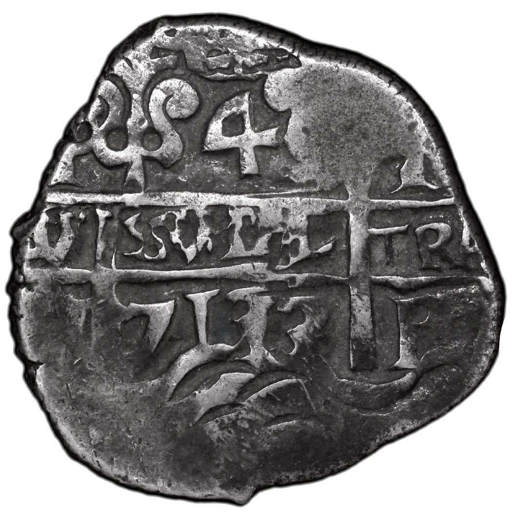 Potosi, Bolivia, cob 4 reales, 1713 Y, PCGS VF30, finest and only ...