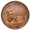 Image 2 : Montreal, Province of Canada (struck in England), Quebec Bank proof copper "habitant" 2 sous / 1 pen