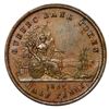 Image 2 : Montreal, Province of Canada (struck in England), Quebec Bank copper "habitant" 1 sou / half penny t