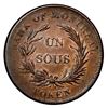 Image 2 : Montreal, Lower Canada (struck in New Jersey), Bank of Montreal, copper "bouquet-sou" token, Trade &