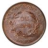 Image 2 : Montreal, Lower Canada (struck in New Jersey), Bank of Montreal, copper "bouquet-sou" token, Trade &