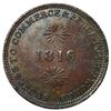 Image 2 : Upper Canada, copper half penny "Brock" token, dated 1816, cherubs' heads under TH and R, oval wreat