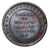 Image 2 : Halifax, Nova Scotia, Canada, copper half penny token, 1815, Miles W. White, medal axis, ex-Oppenhei