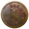 Image 2 : Lower Canada, brass half penny "Ships Colonies & Commerce" token, 1815, ex-Oppenheim, ex-Baker.