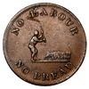 Image 2 : Upper Canada, copper half penny "Speed the Plough" token, no date (1840), No Labor No Bread, mule wi