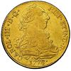 Image 1 : Santiago, Chile, gold bust 8 escudos, Charles III, 1776/3 DA, NGC AU 50.