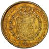 Image 2 : Santiago, Chile, gold bust 8 escudos, Charles IV (bust of Charles III), 1799 DA, NGC AU 53.