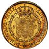 Image 2 : Santiago, Chile, gold bust 8 escudos, Charles IV (bust of Charles III), 1803 FJ/JJ, NGC AU 55.