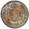 Image 2 : Santiago, Chile, bust 1 real, Ferdinand VII (bust of Charles IV), 1813 FJ, PCGS AU 58 (Coleccion Val