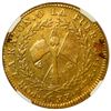 Image 2 : Santiago, Chile, gold 4 escudos, 1833 I, rare, NGC AU details / cleaned.