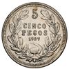 Image 2 : Santiago, Chile, silver pattern 5 pesos, 1927, NGC AU 55 (Coleccion Val y Mexia label).