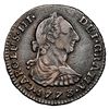 Image 1 : Bogota, Colombia, bust 1 real, Charles III, 1773 V.J, NGC XF 40 ("top pop").