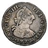 Image 1 : Bogota, Colombia, bust 1/2 real, Charles III, 1772 V.J, NGC VF details / tooled.