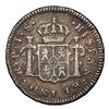 Image 2 : Popayan, Colombia, bust 1/2 real, Charles III, 1774 J.S, NGC XF details / obv damage.