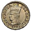 Image 1 : Bogota (Cundinamarca), Colombia, 1/2 real, 1821 J.F, with mintmark BA, NGC MS 61.