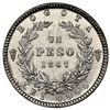 Image 2 : Bogota, Colombia, 1 peso, 1867, NGC MS 61, finest known in NGC census.