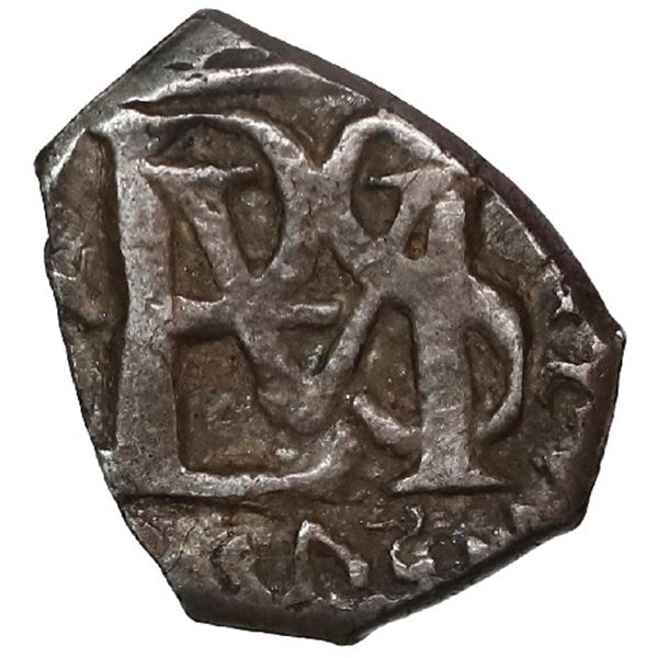Bogota, Colombia, cob 1/2 real, Philip IV, date not visible, no assayer.