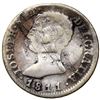 Image 1 : Costa Rica, 2 reales, female head / ceiba tree counterstamp (Type III, 1845) on a Madrid, Spain, bus