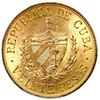 Image 2 : Cuba (struck at the Philadelphia Mint), gold 20 pesos, 1915, Jose Marti, PCGS MS63.