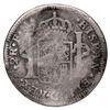 Image 2 : El Salvador, 2 reales, arms countermark (Type V, 1868) on a Mexico City, Mexico, bust 2 reales of Ch