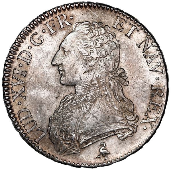 France (Paris mint), ecu, Louis XVI, 1782-A, NGC AU 55.