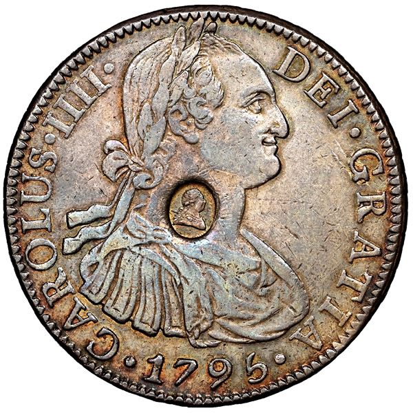 Great Britain, Bank of England, dollar, oval George III countermark (1797-99) on obverse of a Mexico