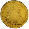 Image 1 : Guatemala, gold bust 4 escudos, Charles IV, 1801/797 M, extremely rare, NGC VF details / mount remov